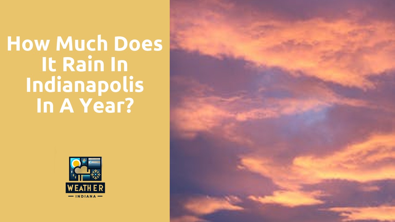 How much does it rain in Indianapolis in a year?